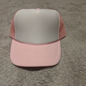 Pink White Trucker Snapback